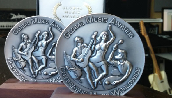 Two silver medal’s from the Global Music Awards
